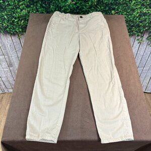 H&M Boys Beige Cotton Chinos Size 6-7 Adjustable Waist (SKU: 135B)